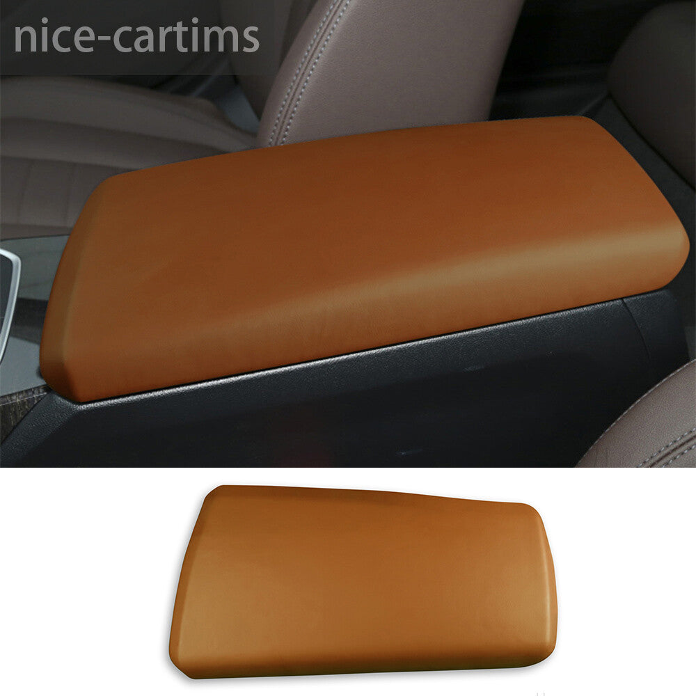 PU Leather Brown Center Console Armrest Box Cover for BMW 3 Series G20 G28 2020+