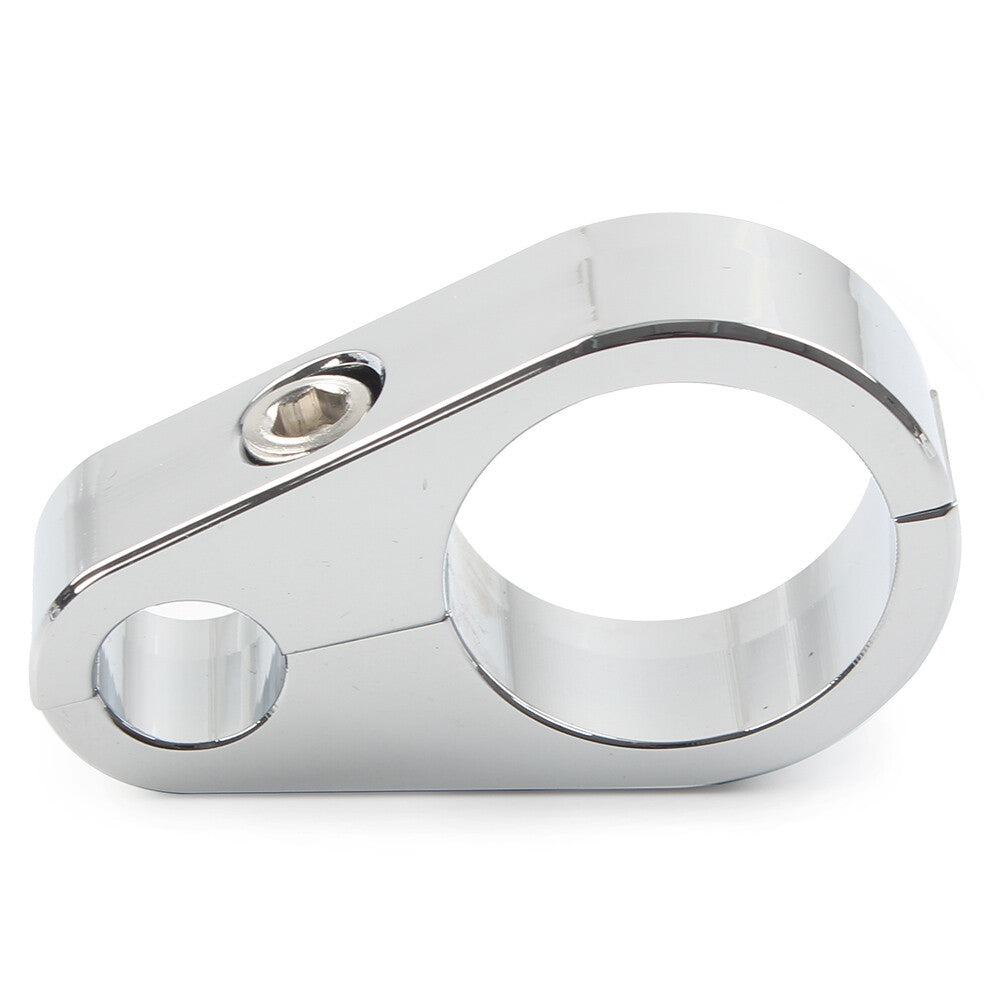 1 Brake Clutch Cable Wire Clamp Clip for Harley-Davidson Motorcycle Chrome ne