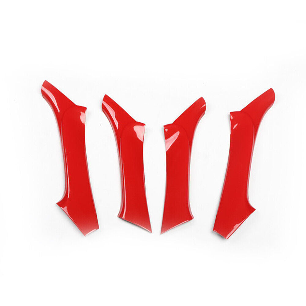 Car Inner Door Handle Lock Cover Trim 4PCS Fit for Lexus IS 2006-2011 Red Bright