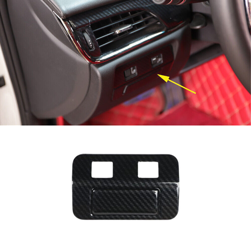 for Cadillac ATSL 14-17 ABS Carbon Fiber Headlight Control Button Cover Trim 1P
