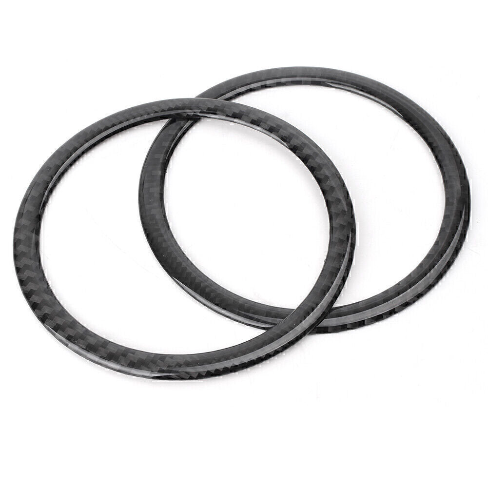 Carbon fiber door speaker loudspeaker cover sticker decoration suitable for BMW E90 3 Series E84 X1
