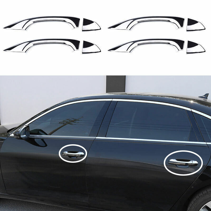 for Audi A6 2019-2024 ABS Chrome Exterior Outside Door Handle Molding Cover Trim