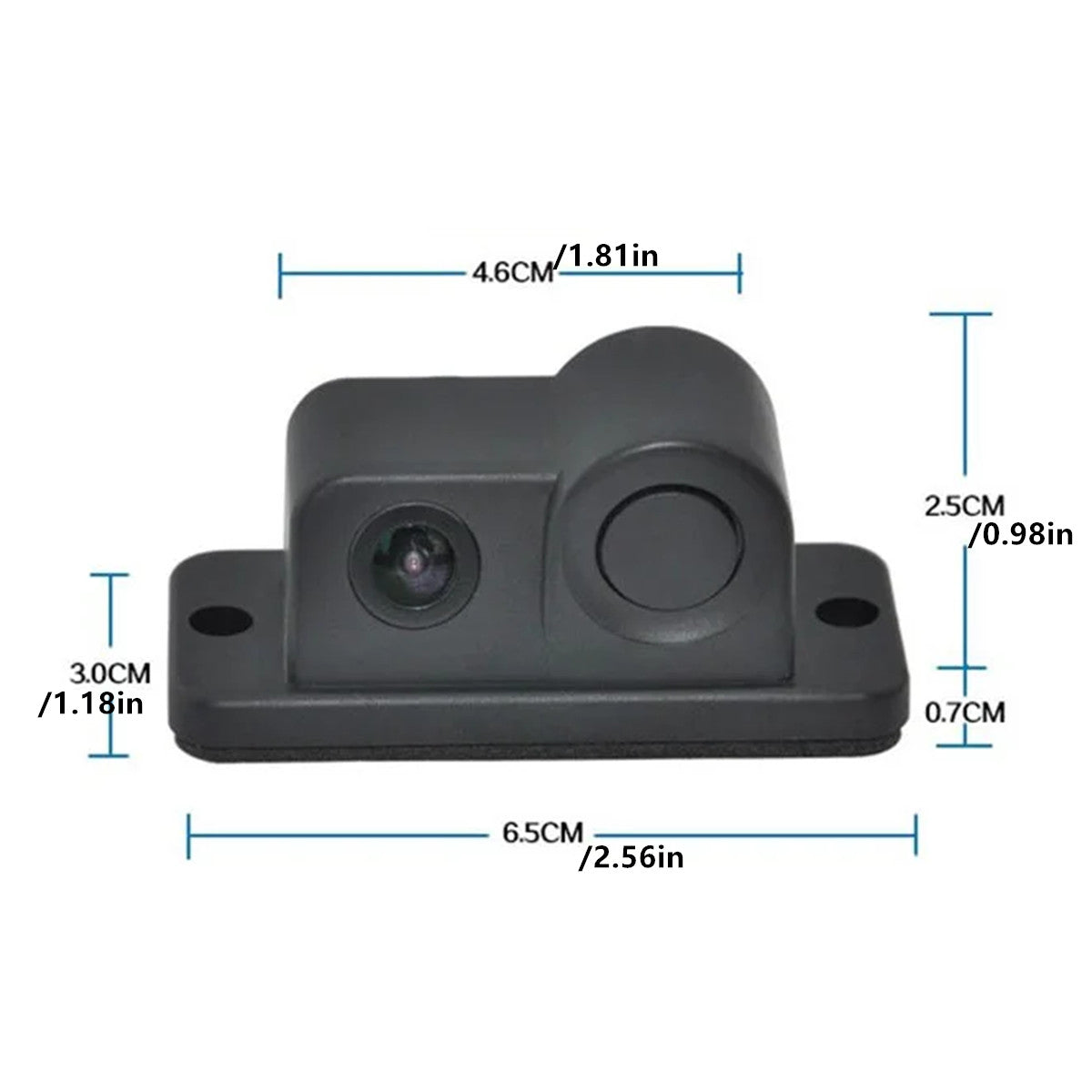 2 in 1 Car Reversing Parking Radar Sensor Rear View Backup Camera Kit Waterproof