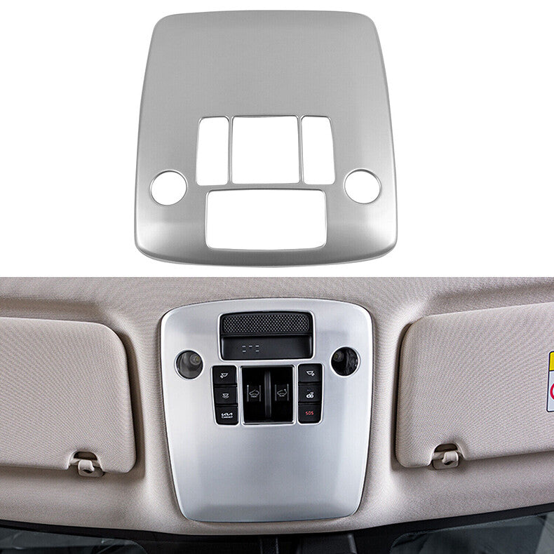 for Kia Carnival 2022-2023 Silver interior Front Reading Light Lamp Frame Trim