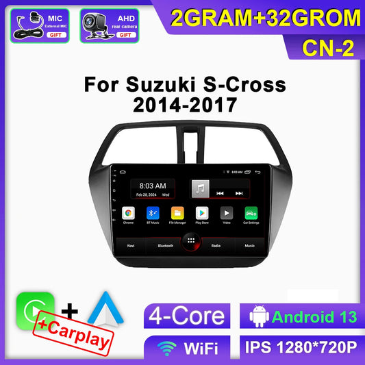 for Suzuki S Cross SX4 2012-2016 Android Car Stereo Radio GPS Auto Player Screen