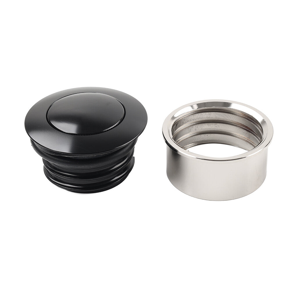 Fuel Tank Cap w/ Modified Screw Conversion Nut for Harley Touring Sportster 883