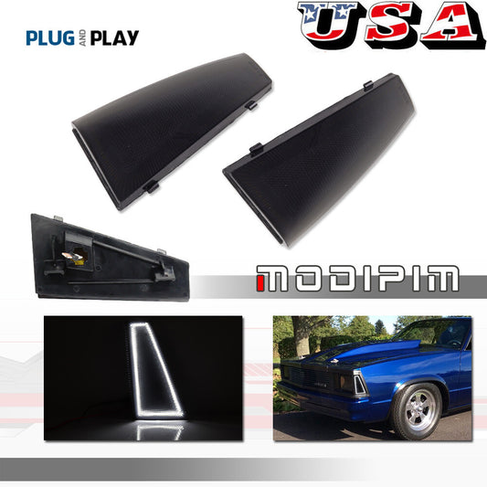 For 80-81 for Chevrolet El Camino and Malibu, smoke-white front side marker lights are required.