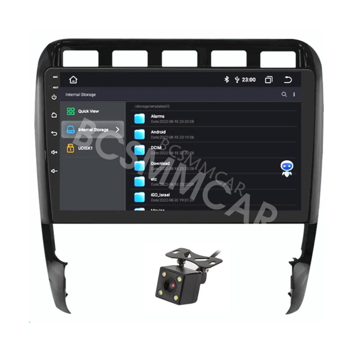 Fit For 2003-2010 for Porsche for Cayenne WiFi Radio Android 11 RDS GPS Navi 2Din Camera