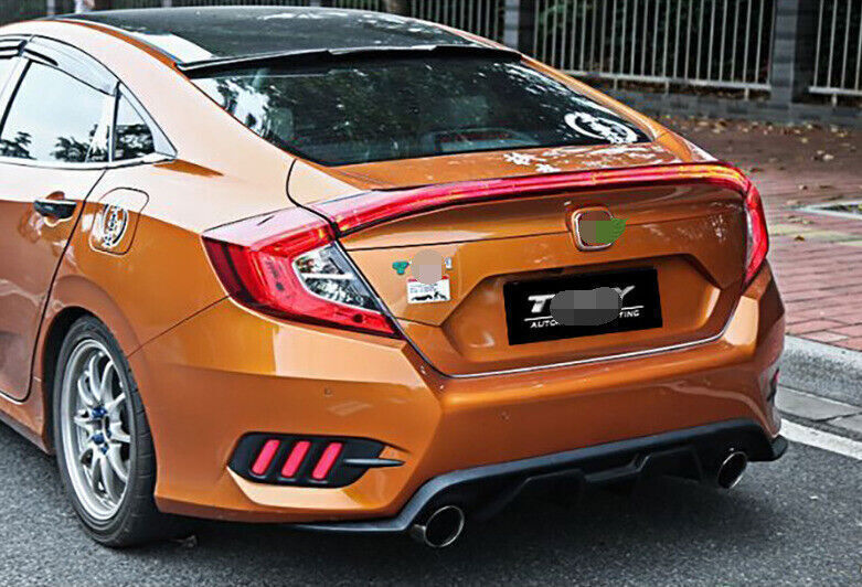 for Honda for Civic 10Th Sedan 2016-2021 LED Rear Spoiler Lamps tail lights Wing 1P