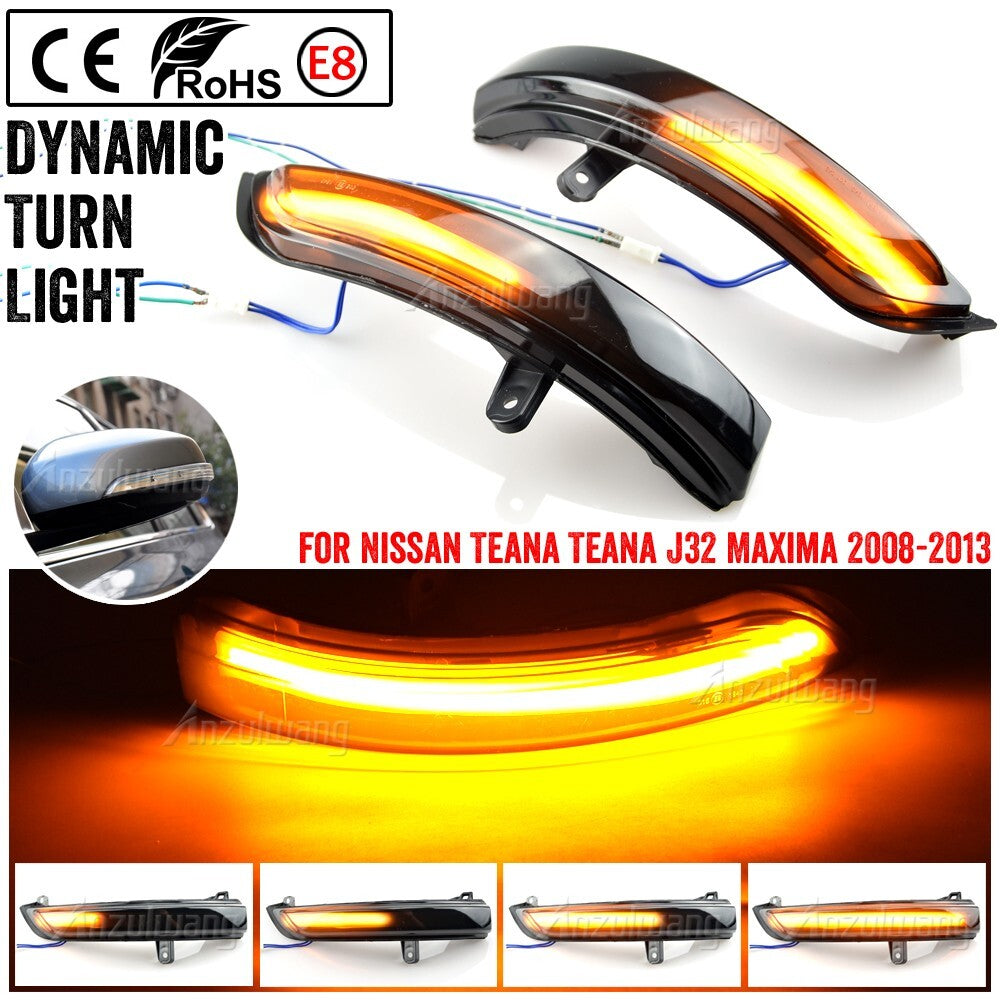 Dynamic Turn Signal Side Mirror Light for Nissan Teana