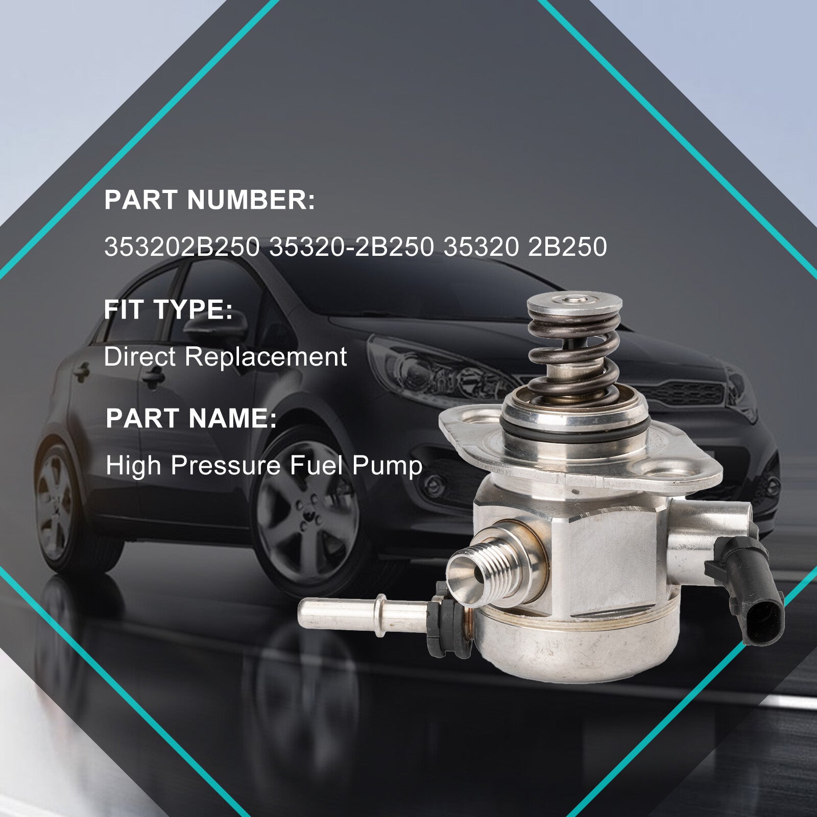 35320-2B250 High-Pressure Fuel Pump for Hyundai Accent 2018-2019 for Kia Rio 1.6L