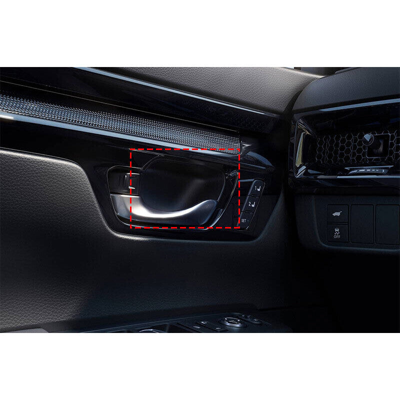 for Honda CR-V 2023-2024 Bright Black Car Inner Door Handle Bowl cover sticker