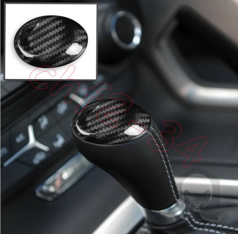 Dry Carbon Central Console Gear Shift Knob Trim for Chevrolet for Corvette C7 14-19