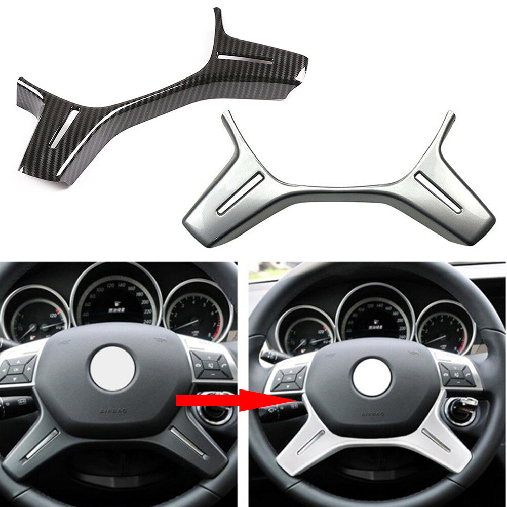 1pcs Car Steering Wheel Trim Cover for Benz C E GLK M Class W204 W212 C180 C200