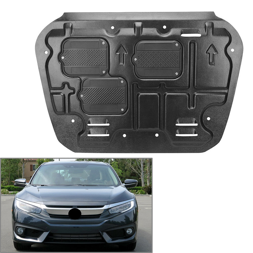 Under Engine Splash Shield Guard Mudguard Fit for Honda for Civic 2016-2020 Balck