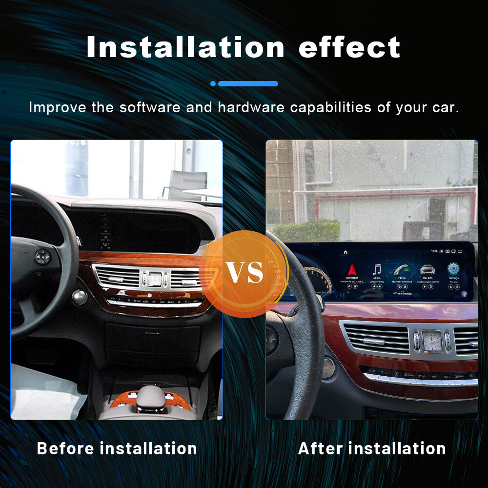 Android Car GPS Touch Screen Carplay for Mercedes-Benz S Class W221 2006-2013