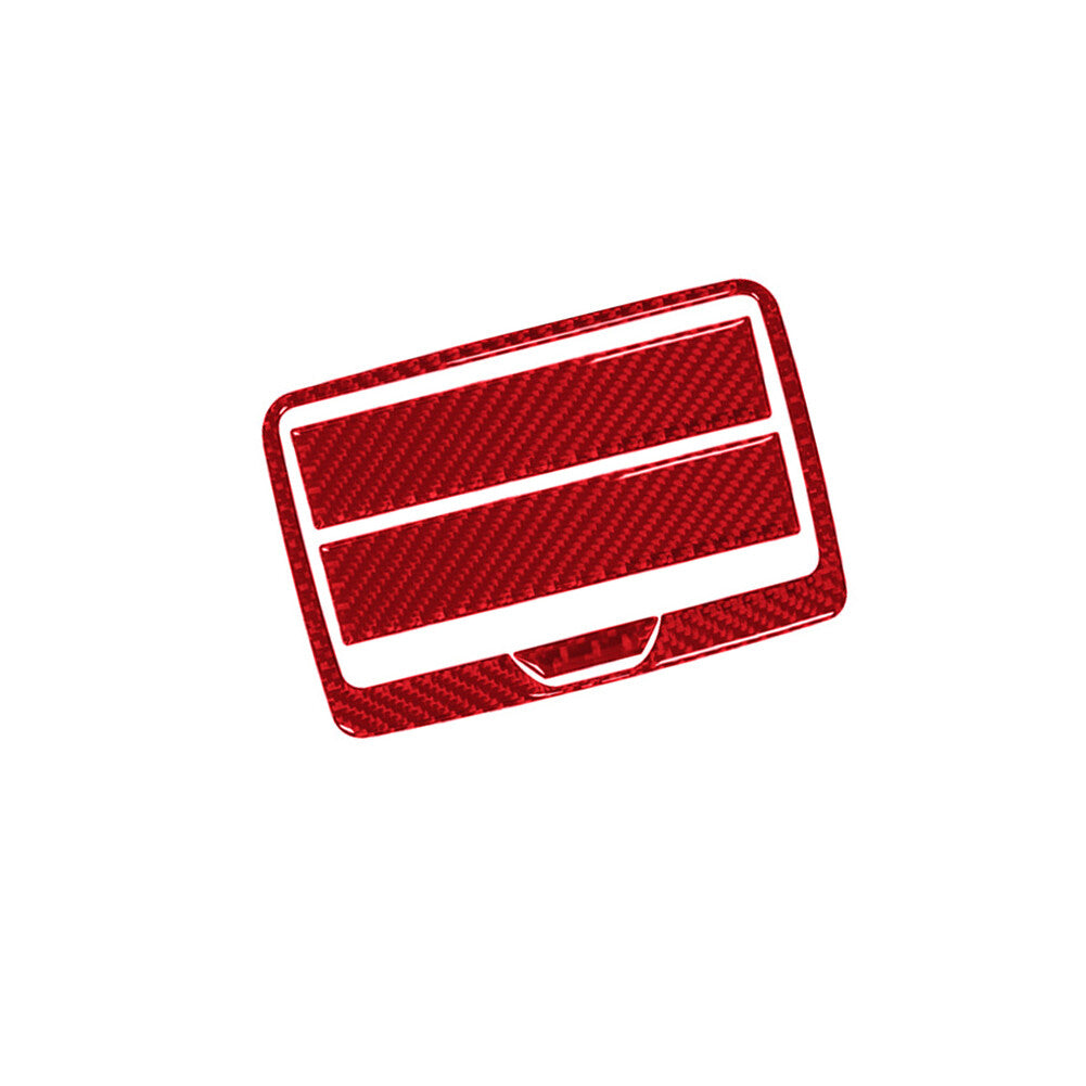 Red Carbon Fiber Cup Holder Rear Trim for BMW X3 F25 X4 F26 2011-2017