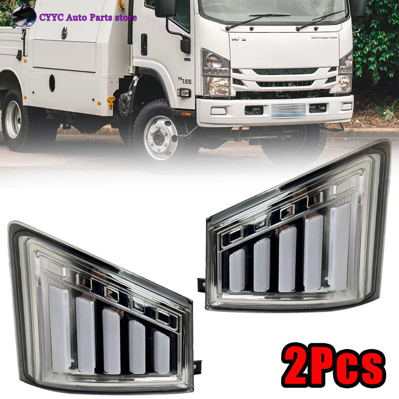 Pair LED headlights Fog lights Turn signals for Isuzu 700p Truck Heavy-Duty