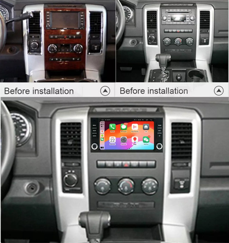 Compatible with for Dodge Grand Caravan 2008 - 2020: CarPlay, Android 13, GPS, Car Radio, Stereo, WiFi.