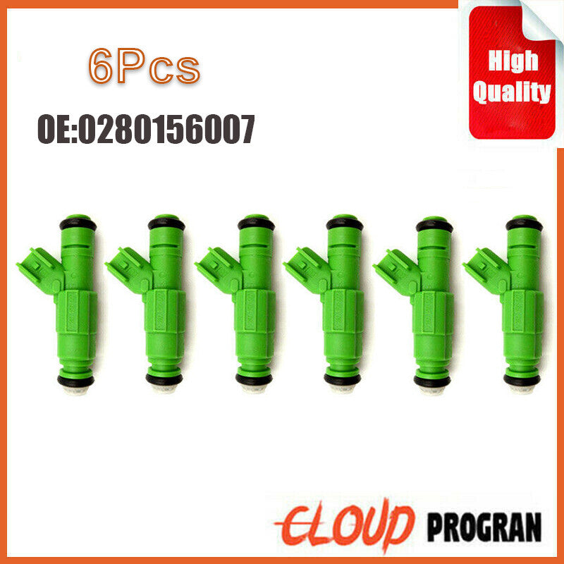 0280156007 Flow Matched Fuel Injector Set for Dodge for Chrysler 3.3 Set of 6