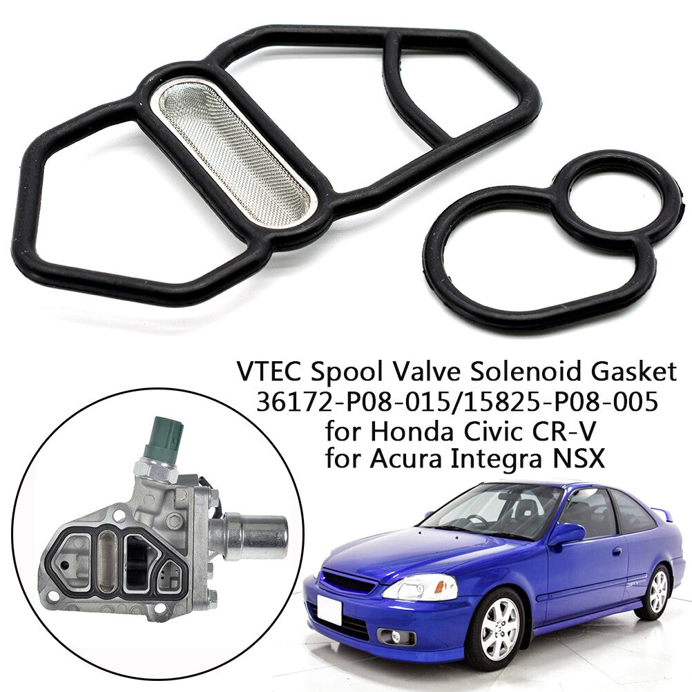 for Honda for Civic Si for Acura Integra NSX DOHC VTEC Spool Valve Solenoid Gasket Set