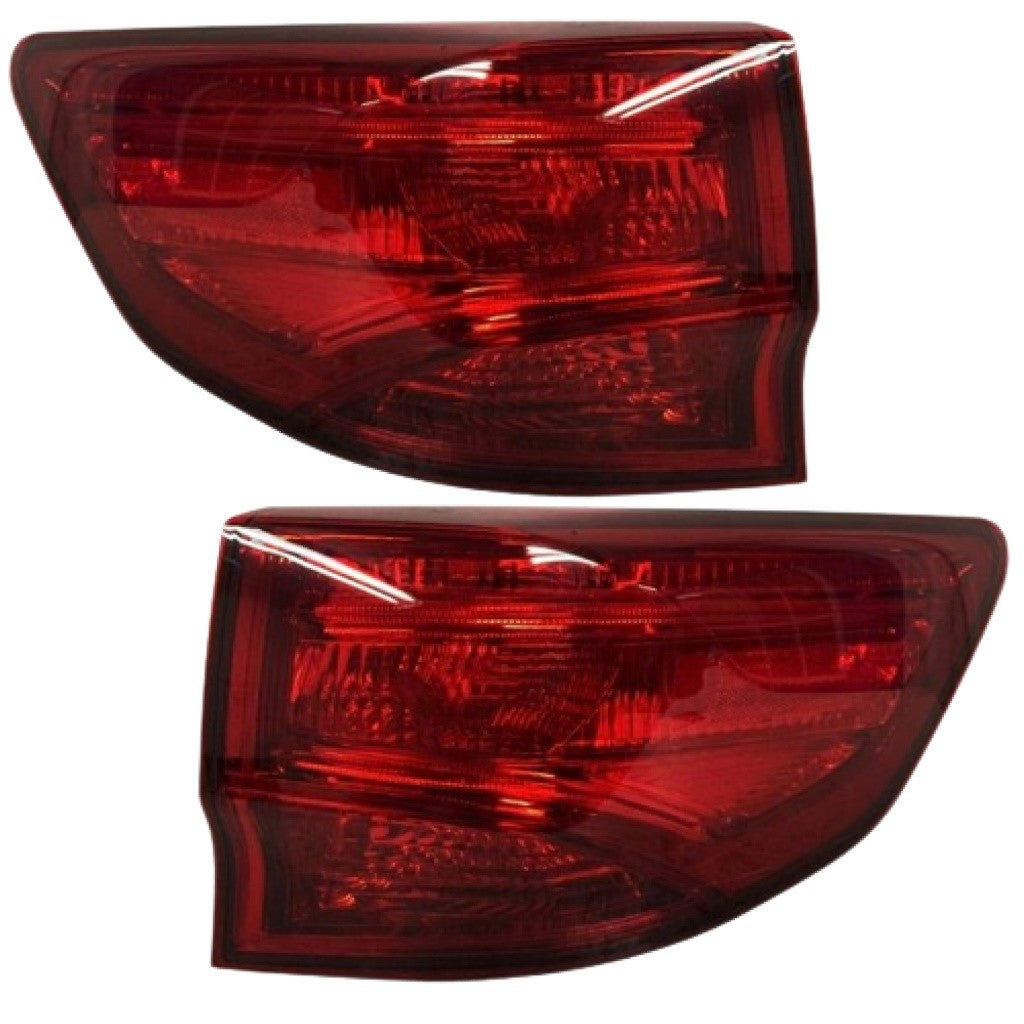 Applicable to for Acura MDX 2014-2020: Taillight drivers and passenger-side exterior.