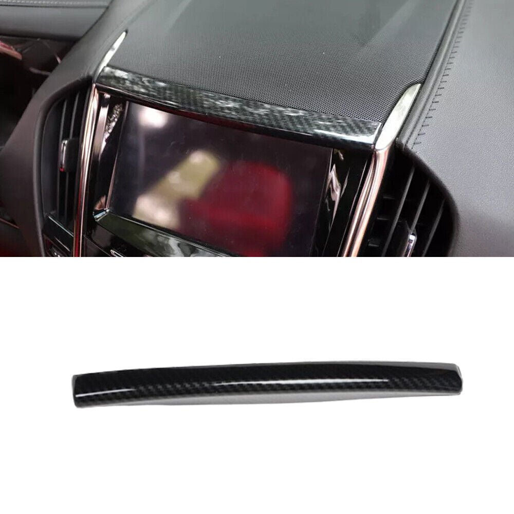 for Cadillac ATSL 2014-2017 ABS Carbon Fiber Inner Control Navigation Strip Trim