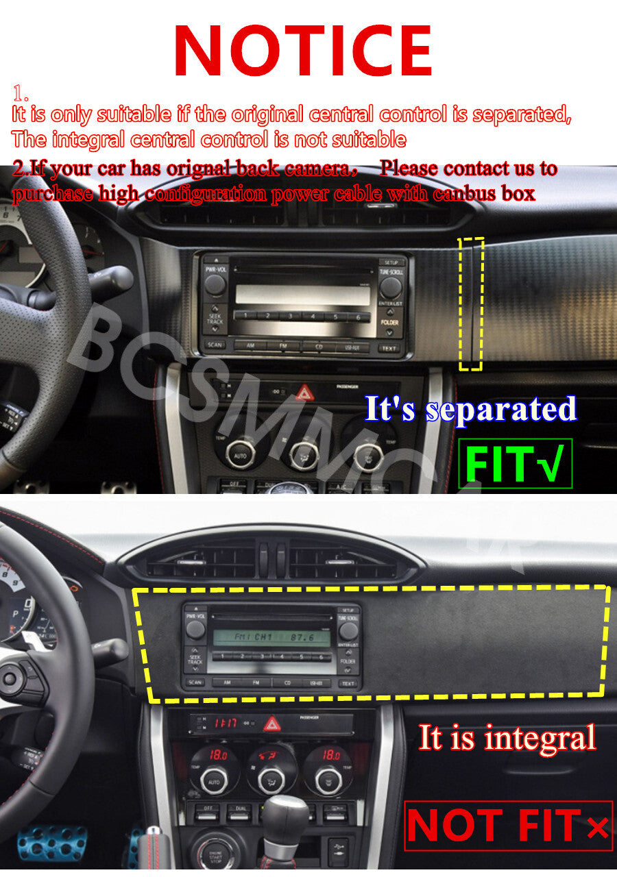 Fit for Toyota 86/GT86 2012-2017 For Apple CarPlay GPS Car Stereo Radio 4+32G