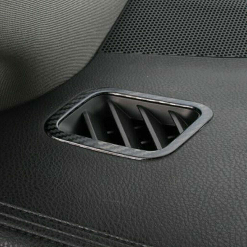 for Toyota Highlander 20-22 Carbon Fiber Dashboard Air Outlet Vent Cover Trim 2P