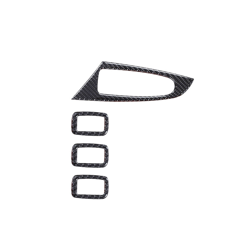 4Pcs Carbon Fiber Window Lift Control Cover Trim for BMW X3 F25 X4 F26 2011-2017