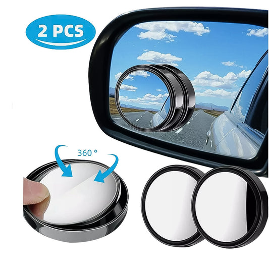 For Car 2PCS Side Rear View Mirror Blind Spot Mirrors Round HD Glass Convex 360¡ã