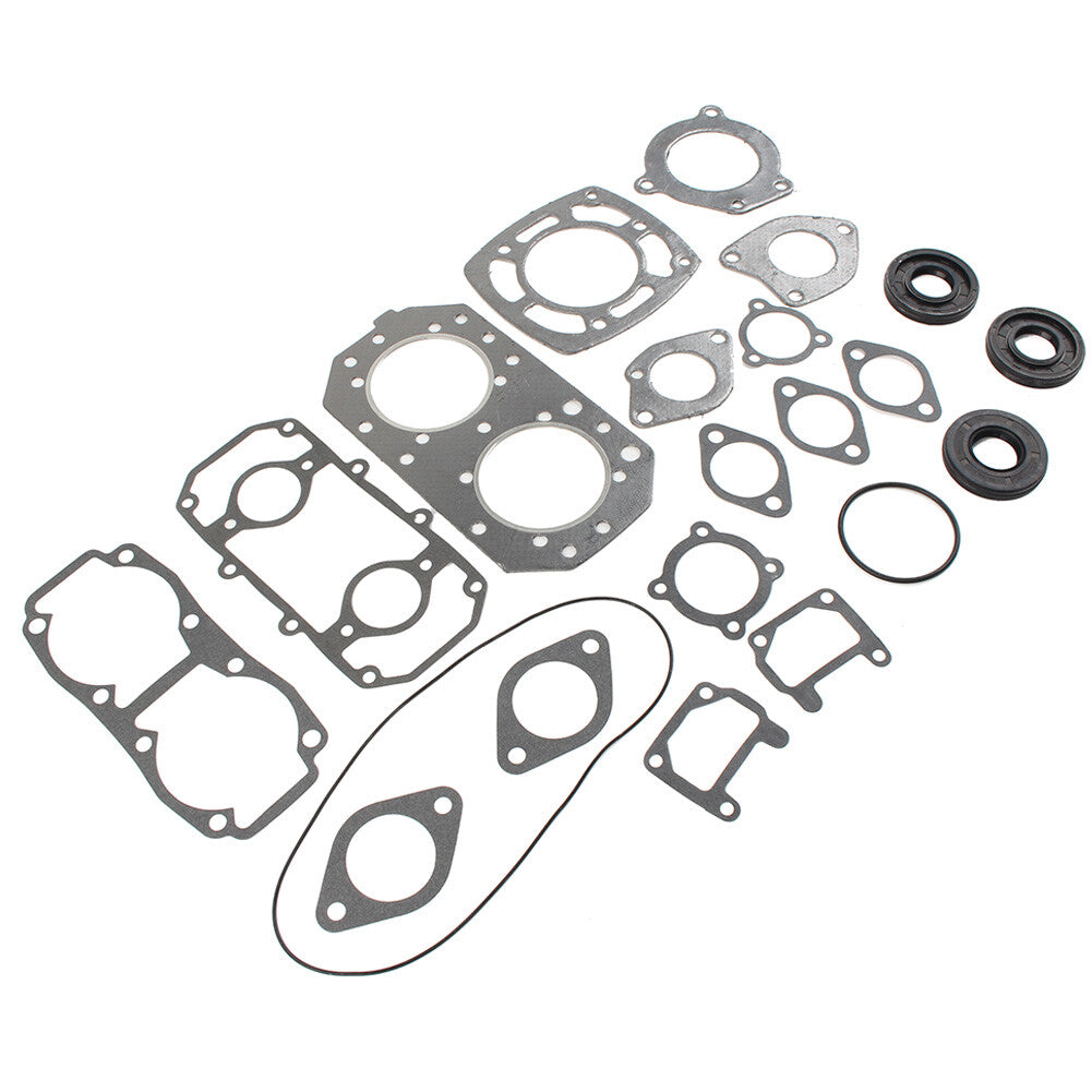 for Kawasaki 550 82-90 Full Complete Engine Gasket Oil Seal  O-Ring Kit