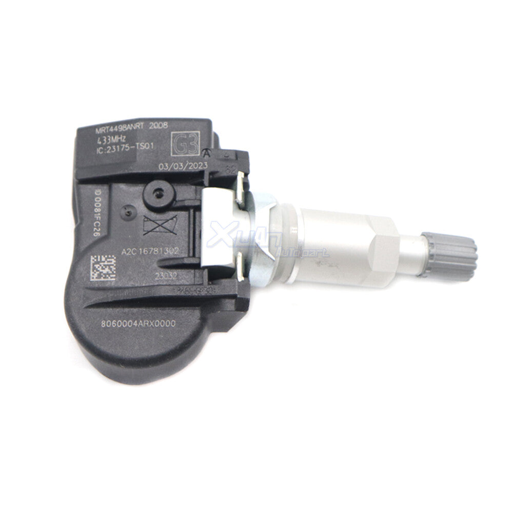 4-pack TPMS 8060004ARX0000 tire pressure sensors for Trumpchi GM6 2018-2019 433MHz