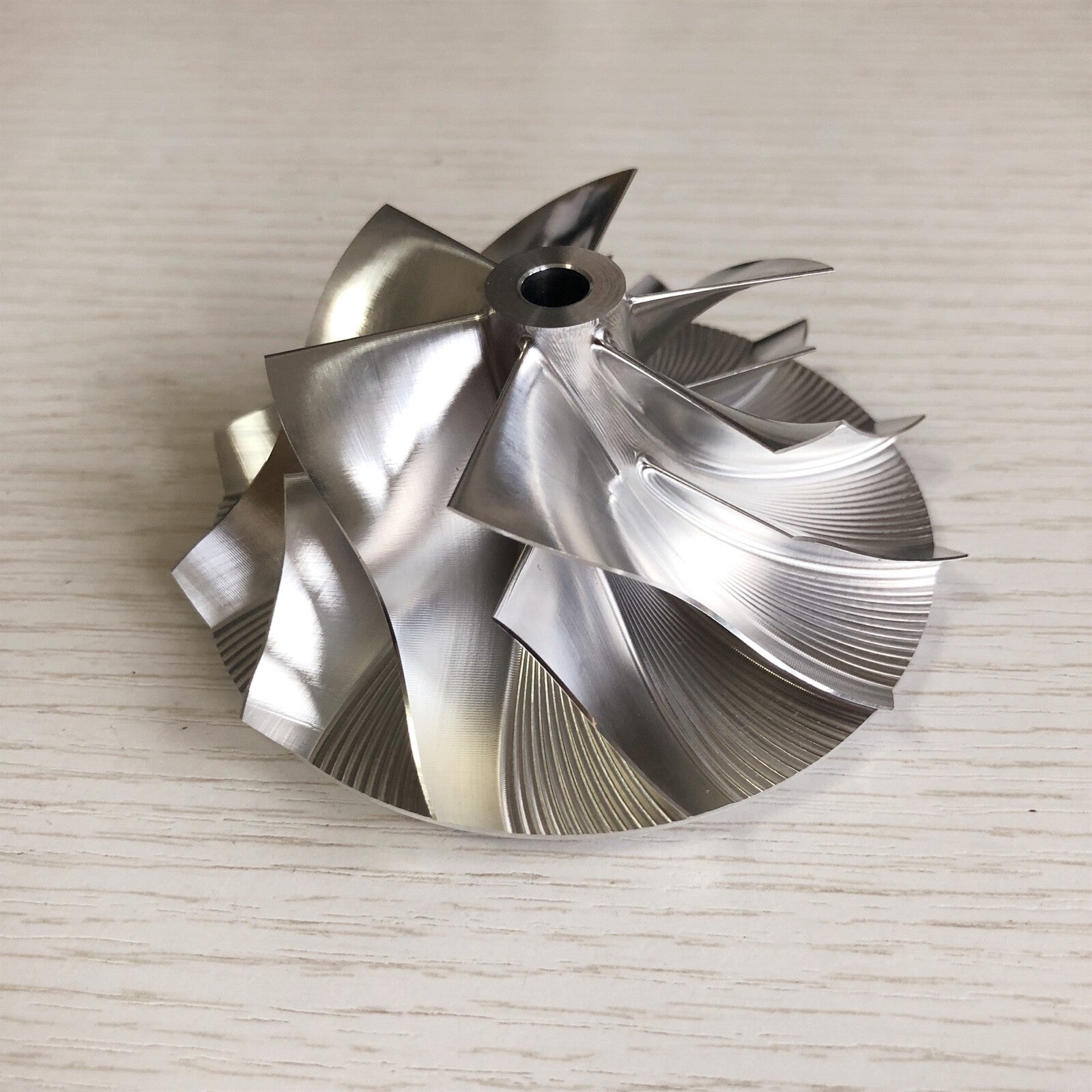 HX40 59.95/86.01 mm 6+6 Blade High-Performance Turbine Billet Compressor Wheel