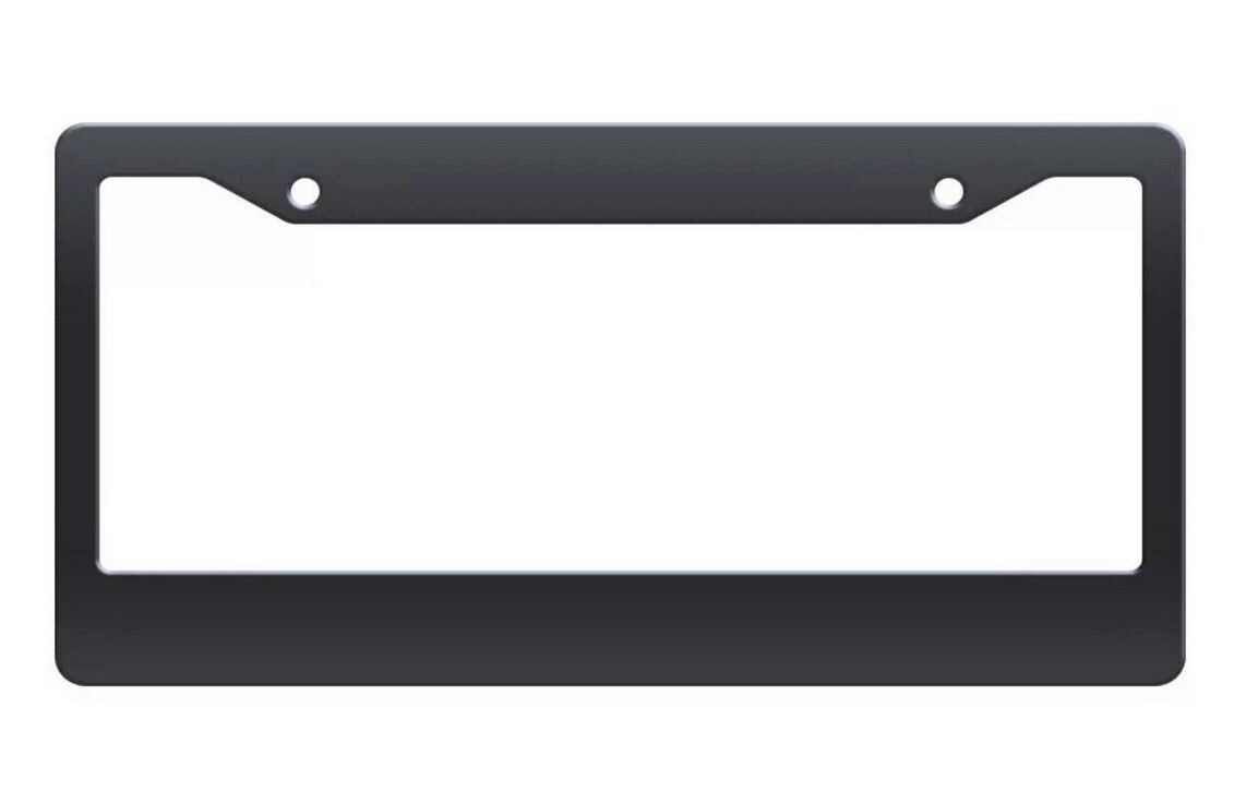 Car license plate frame cover cap, trunk black plastic, suitable for Dodge