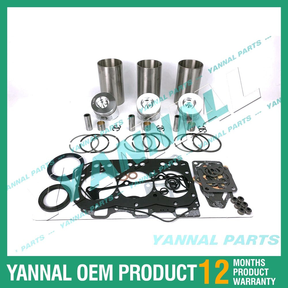 3TNE82 Overhaul and Rebuild Kit with Complete Gaskets for Yanmar Diesel Engines