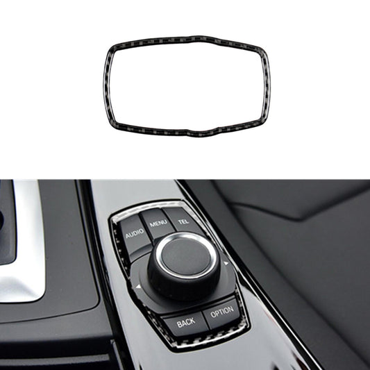 Carbon fiber multimedia frame trim for BMW 3 Series F30 2013-2019