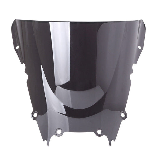 Windshield Windscreen Wind Screen Double Bubble Fits for Yamaha YZF R6 1999-02 Black