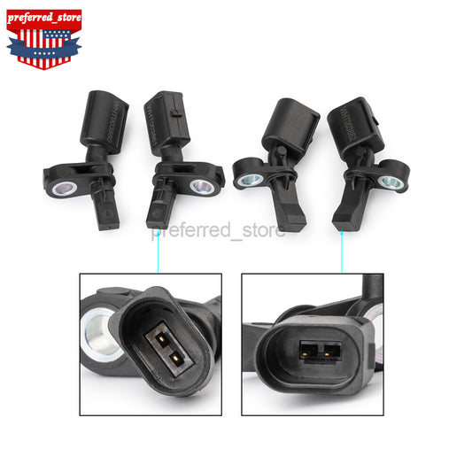 4-pack of ABS sensors for Volkswagen Polo 2017 GTI 1.8L (WHT003858 WHT003859 WHT003863-)