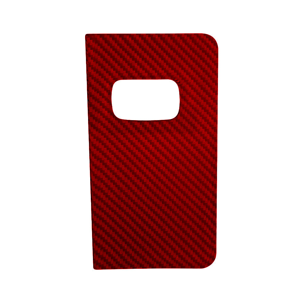 Red Carbon Fiber Interior Fuse Door Panel Cover Trim for Ford Explorer 2020-2023