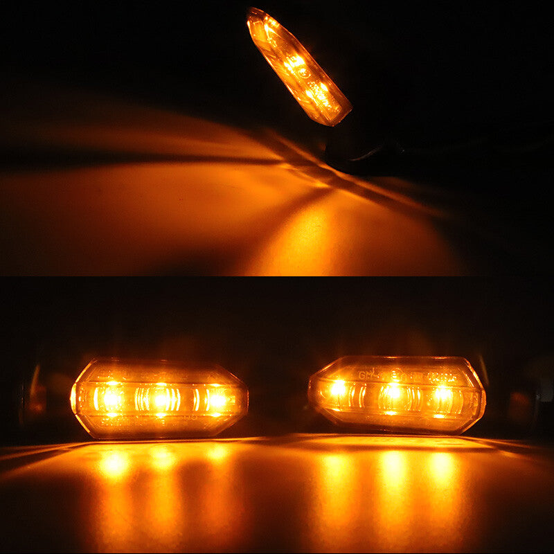 Yellow motorcycle LED turn signal flashing light indicator for Honda for Harley 8mm