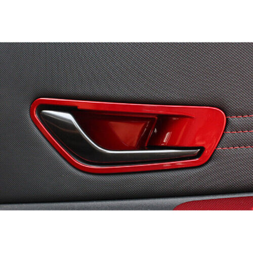 for Hyundai for Elantra 2021-2022-2023 Red Interior Door Handle Bowl Cover Trims ABS