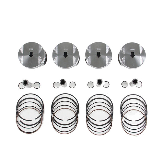 2.4L Pistons and Rings Kit Oversize +0.5 Fit for Buick for Chevrolet Equinox for GMC