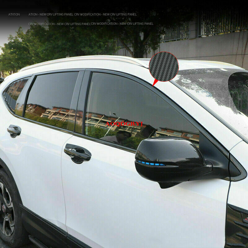 for Honda CR-V 2020-21 Steel Carbon Fiber Full Window Pillar Sill Cover Trim 20x