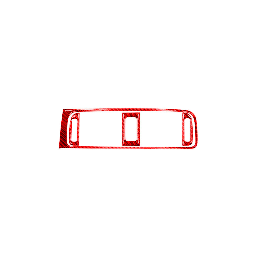 Red carbon fiber central air outlet trim for Volkswagen for Jetta 2011-2014