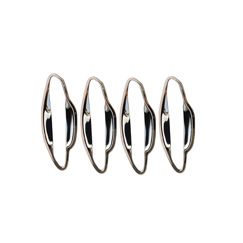 for Hyundai for Tucson 2022-2023 Titanium Chrome Exterior Outside Door Bowl Cover 4X