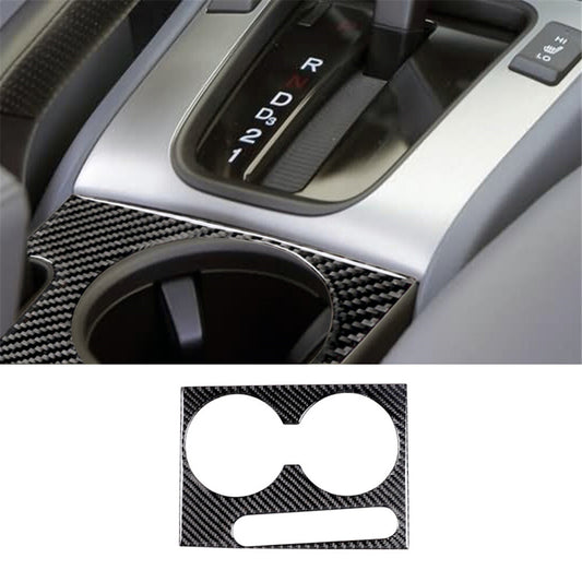 Carbon Fiber Watercup Holder Panel Trim Cover for Honda Accord Sedan 2003-2007