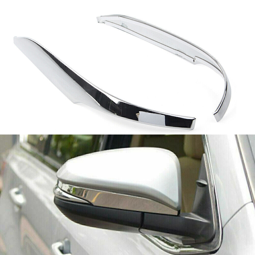 2 x Side Rearview Mirror Moulding Trim Cover for Toyota Highlander 2014-2019 Car