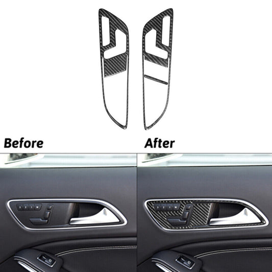 3Pcs Front Door Handle Trim Cover for Mercedes Benz CLA 2014-2018/GLA 2015-2018