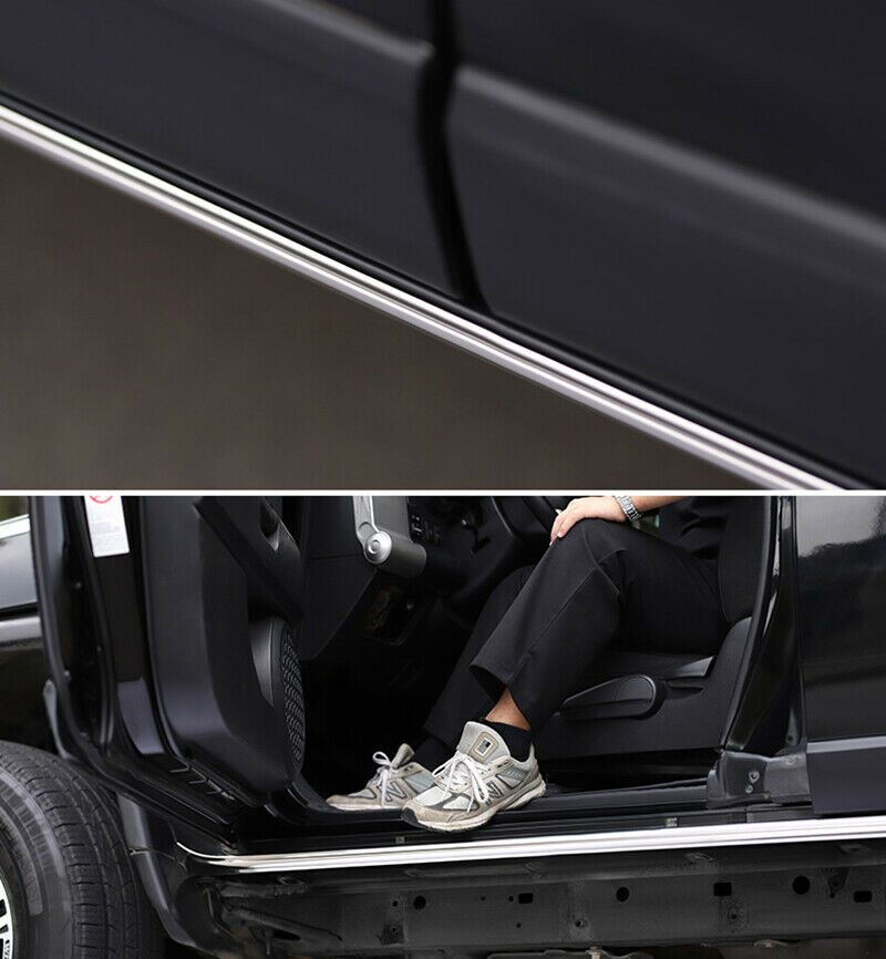 Chrome Steel Side skirts Body Side Molding Trim for Toyota FJ Cruiser 2007-2021